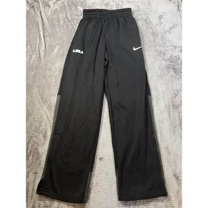Nike LeBron James Therma-Fit Basketball Pants Boys Medium Black‎ Grey 24X30